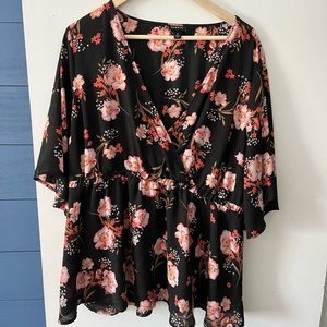 Torrid Floral Blouse